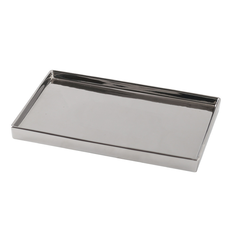 Marble Serving Board - Eenvoudige Opslag Luxe Zilveren Keramische Sieraden