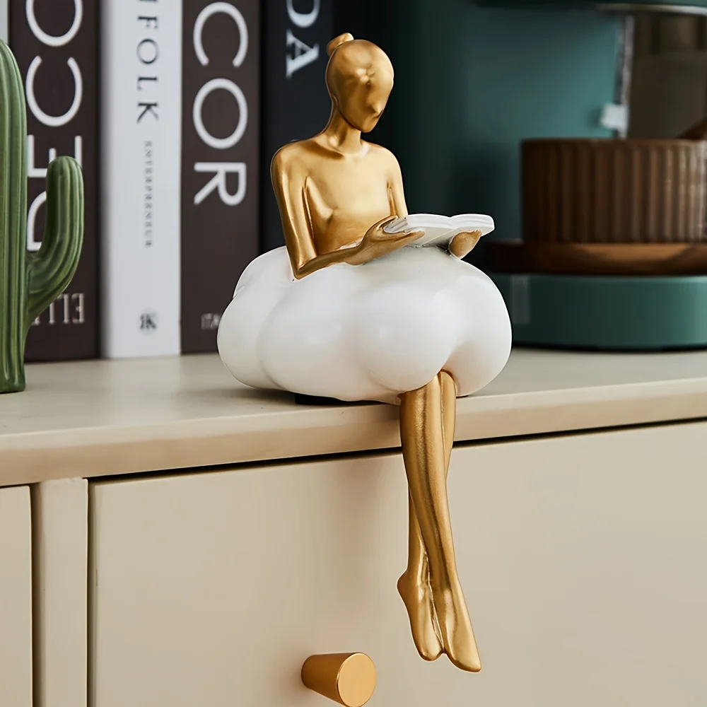 Quiet Luxury Lifestyle - Cloud Girl Sculptuur Abstract Art Figuur