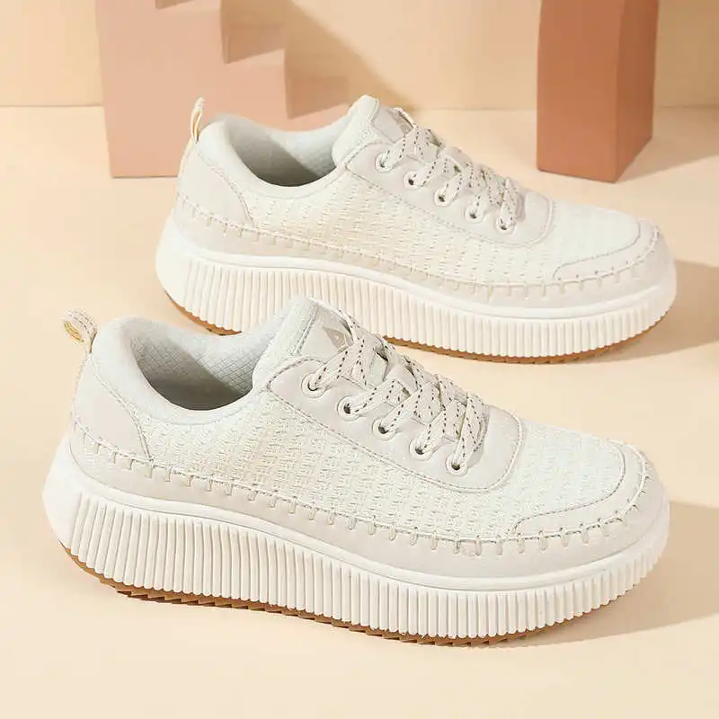 Luxury Lifestyle News - Bruine schoenen Dames Flats Herfstlaarzen Sneakers