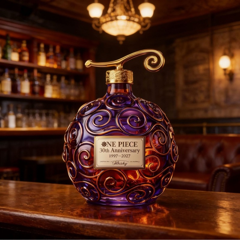 Glass Decanter Whiskey - Nieuwe One Piece 30e verjaardag hoog