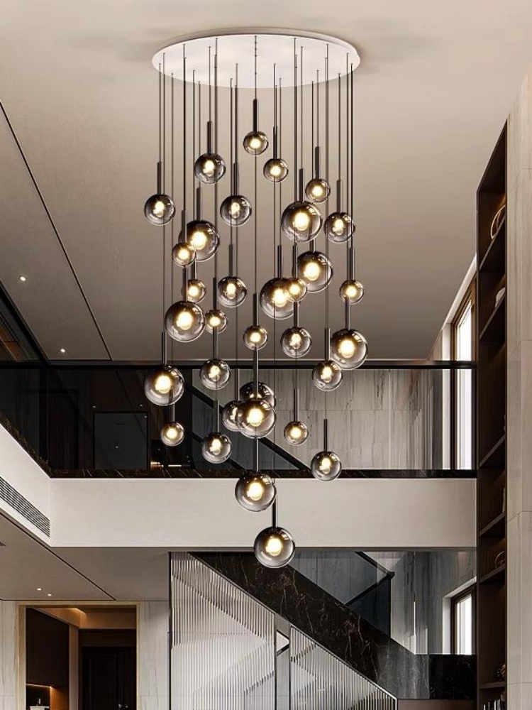 Quiet Luxury Lifestyle - Ontwerpers creatieve kunst LED glazen hanglamp