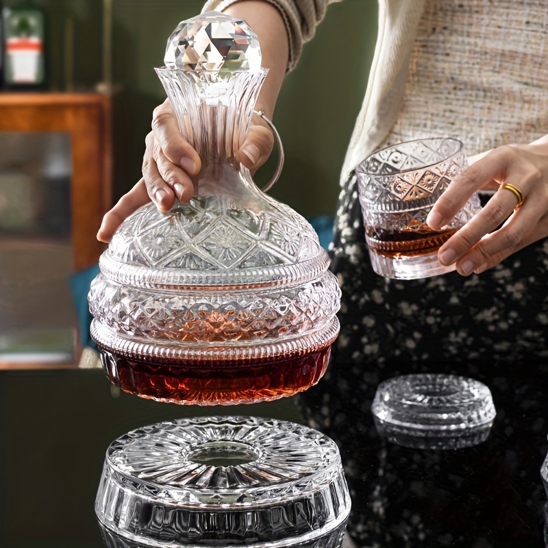 Glass Decanter Whiskey - Kristallen wijnkaraf Elegante handgemaakte glazen wijnkarafset