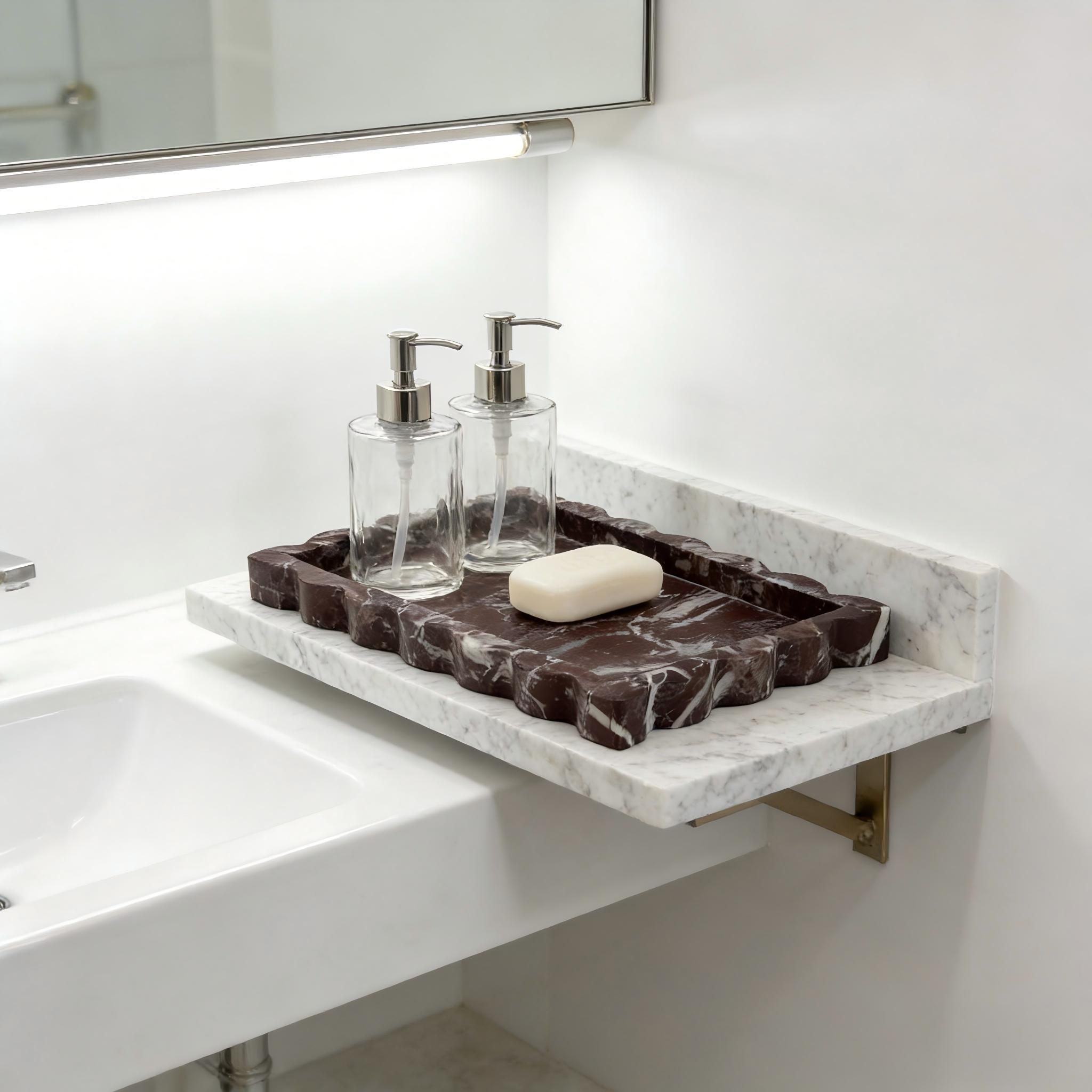 Natuurlijke paarse Ross gegolf - Marble Serving Board recensie en prijs