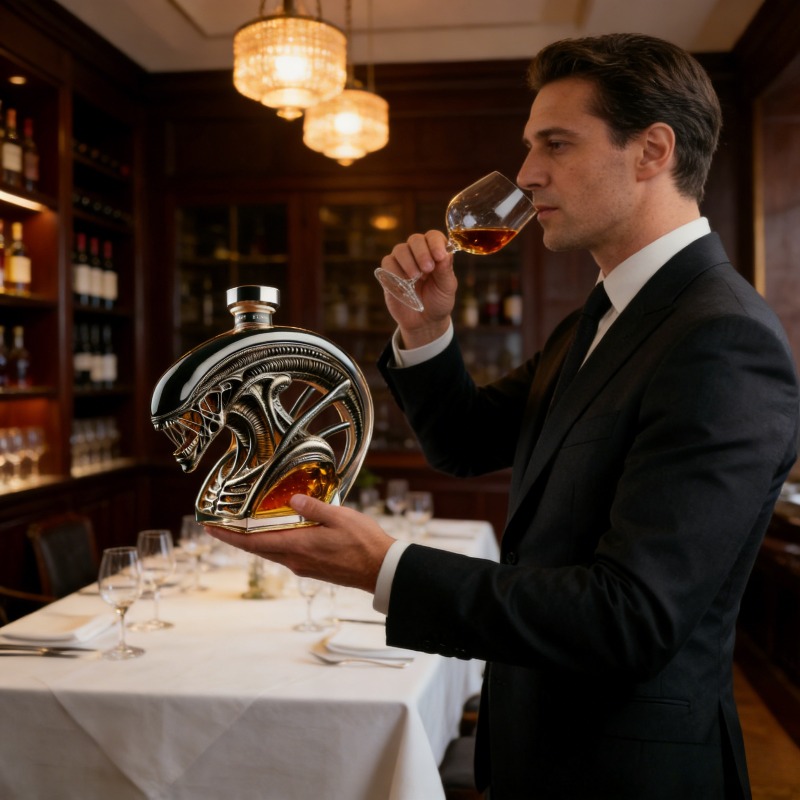Alien Xenomorph-vormige whisky - Glass Decanter Whiskey recensie en prijs