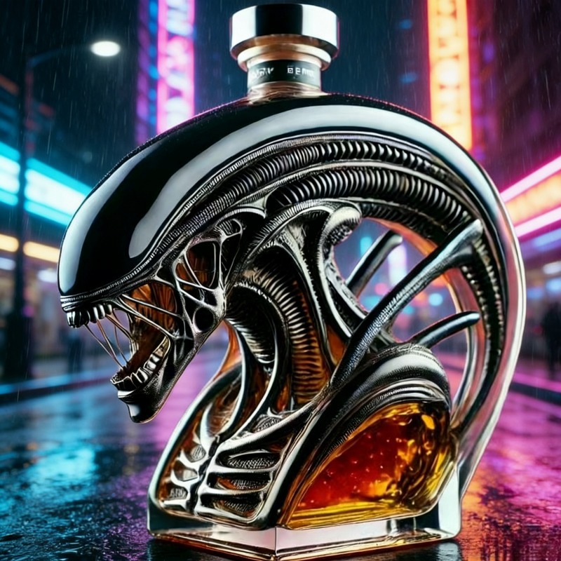 Alien Xenomorph-vormige whisky - Glass Decanter Whiskey recensie en prijs