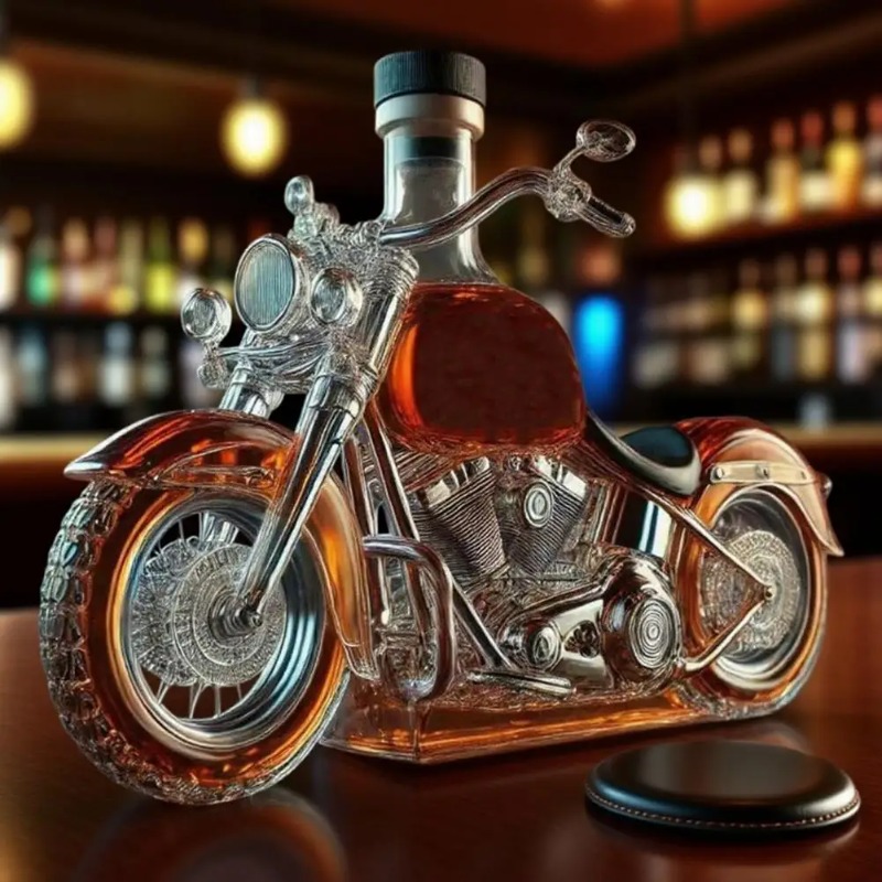 Whiskykaraf in motorfietsstijl - Glass Decanter Whiskey recensie en prijs