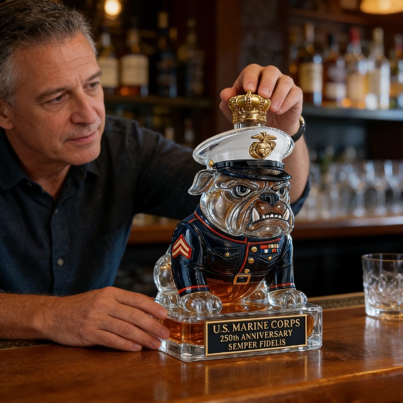 U.S. Marine Corps Bulldog Whis - Glass Decanter Whiskey recensie en prijs