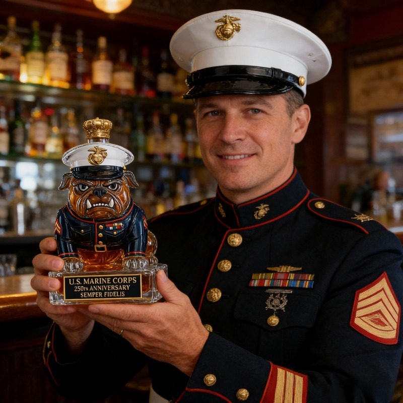 U.S. Marine Corps Bulldog Whis - Glass Decanter Whiskey recensie en prijs