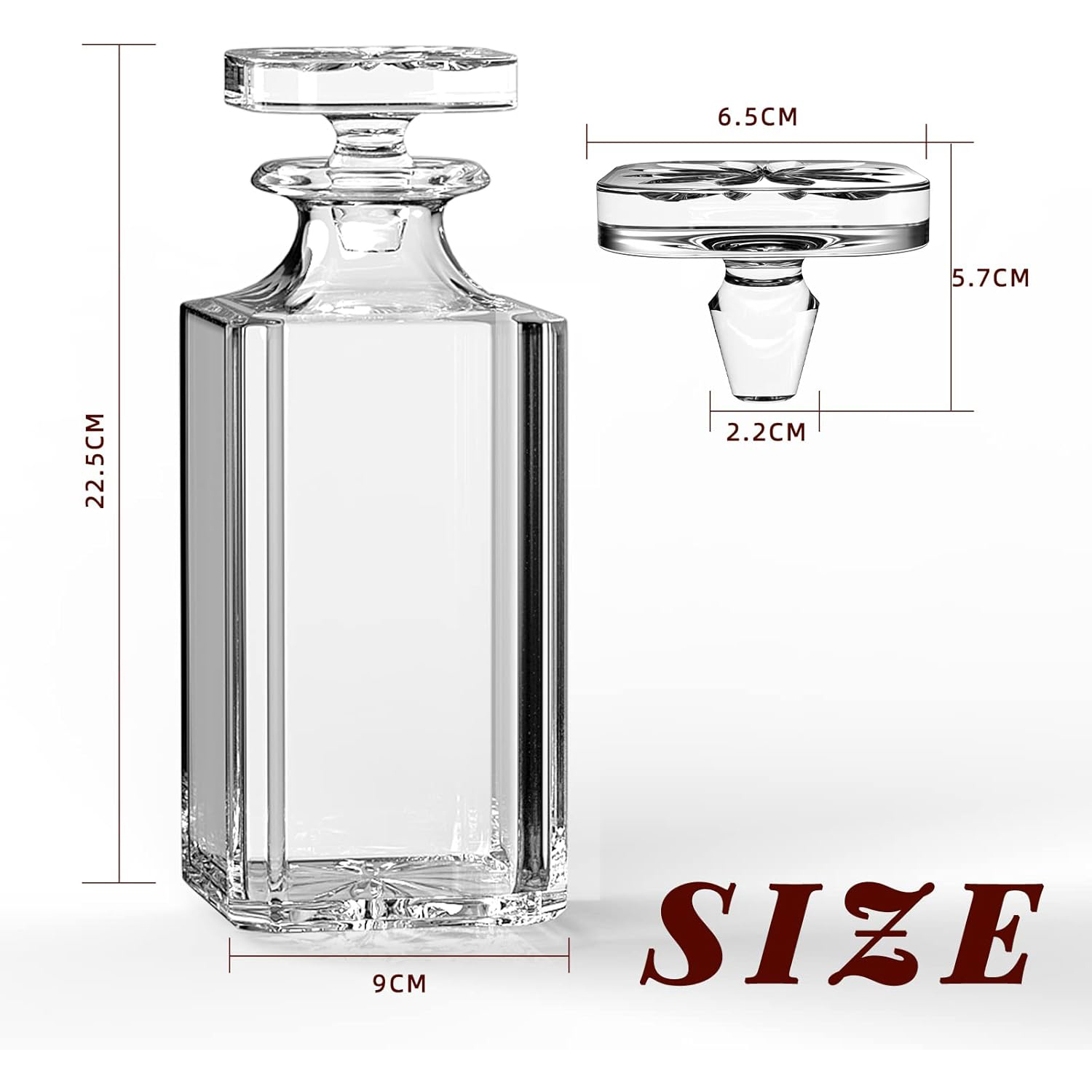 Glazen karaf - Whiskykaraf voo - Glass Decanter Whiskey recensie en prijs