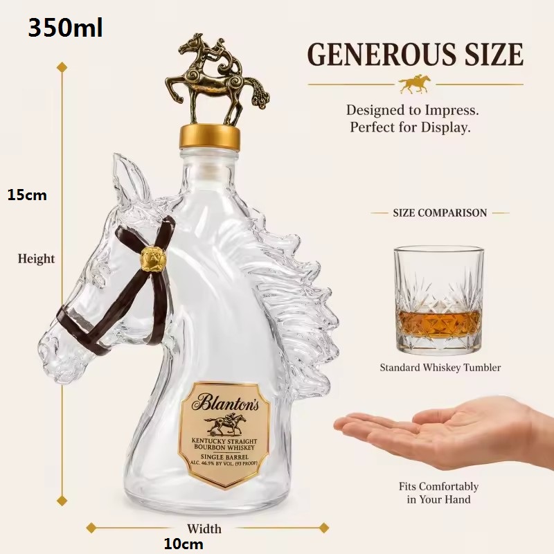 350ml Paardvormige glazen whis - Glass Decanter Whiskey recensie en prijs